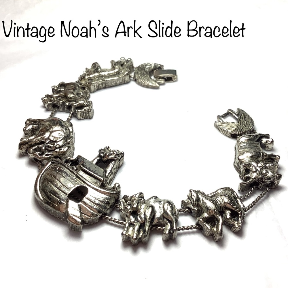 🆕Vintage Noah’s Ark Slide Bracelet